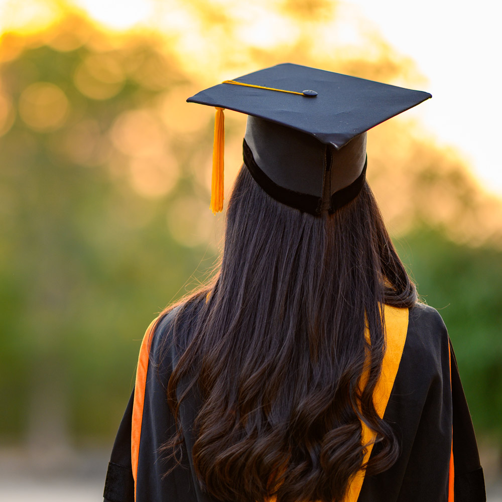 Graduate from Brant Christian School looking out at the future