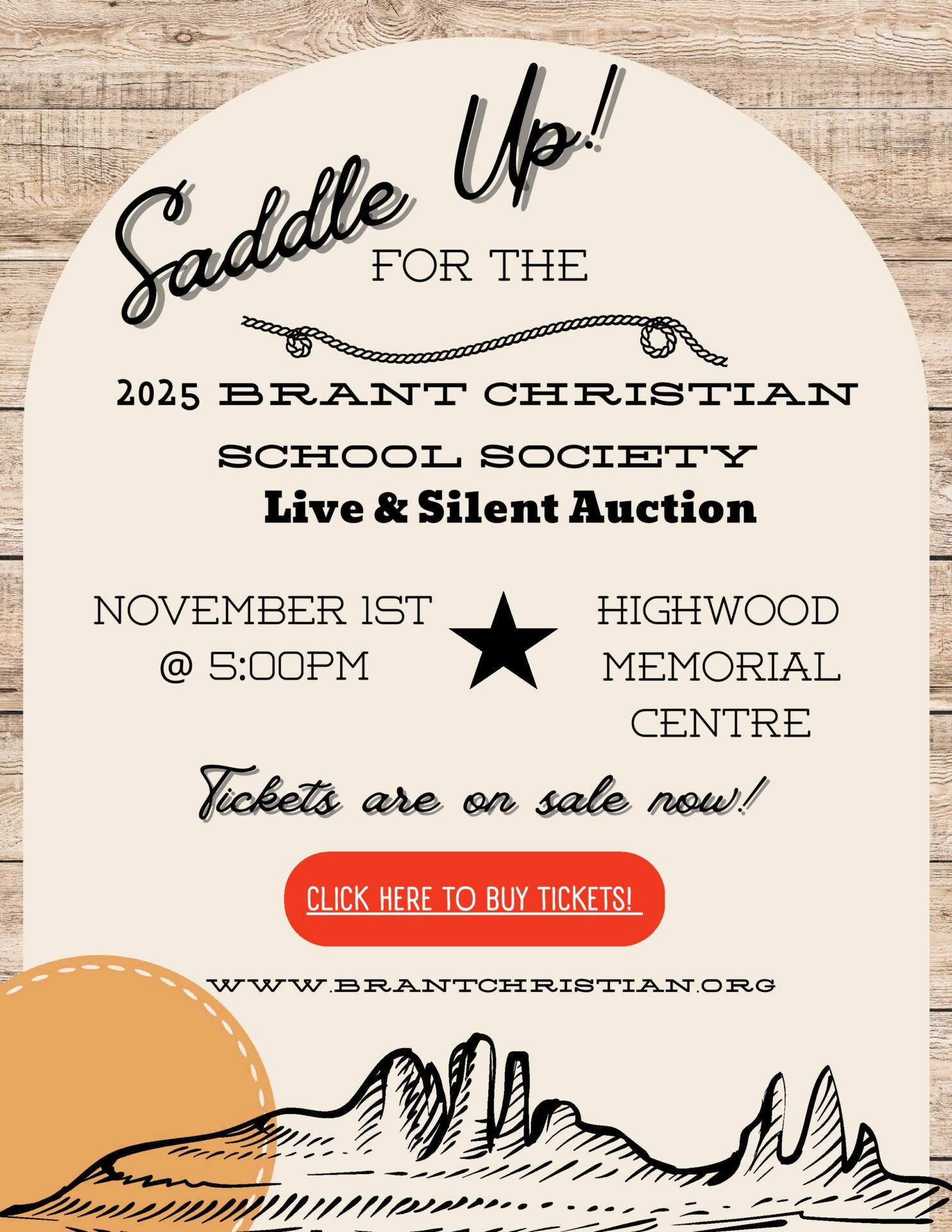 2025 Auction announcement poster